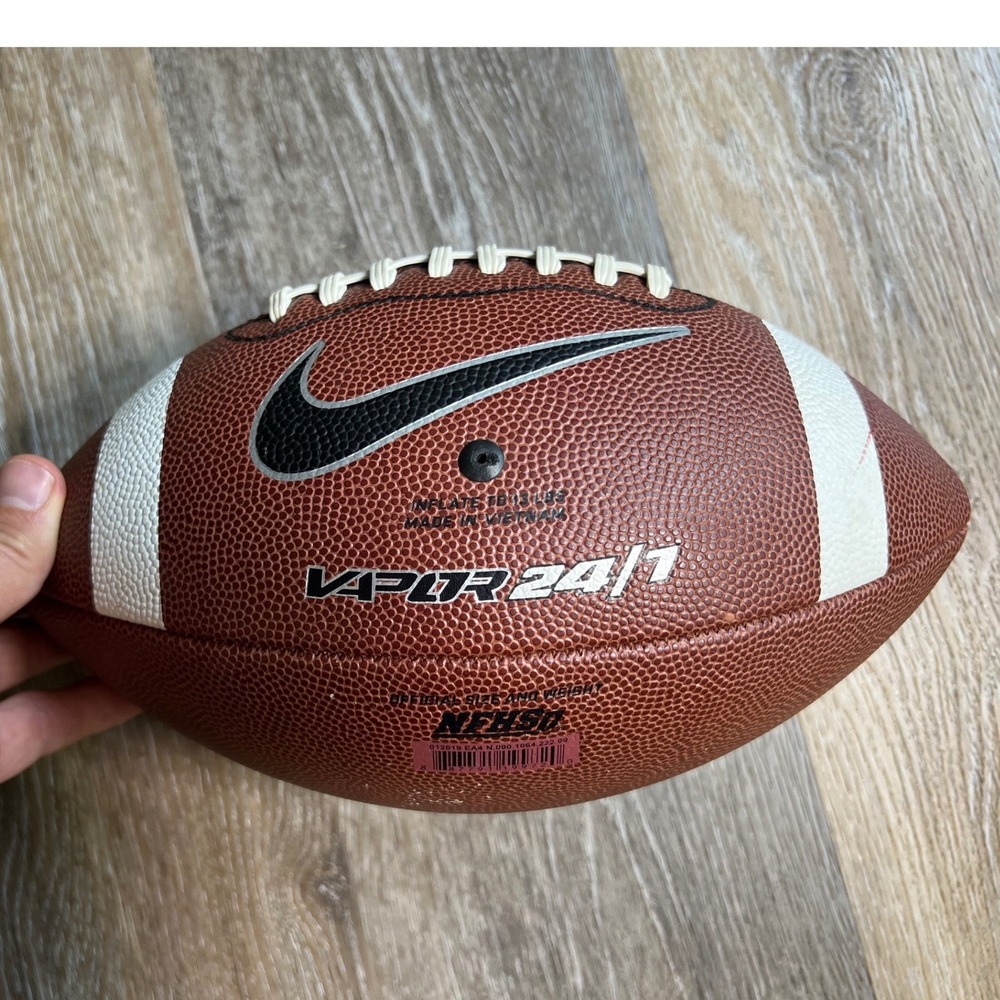 Nike Football Mens Official Size Brown Vapor 24/7 NFHS Synthetic Leather‎